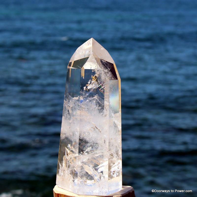 5.5" John of God Casa Quartz Point Dow Devic Temple Crystal CAQ-60