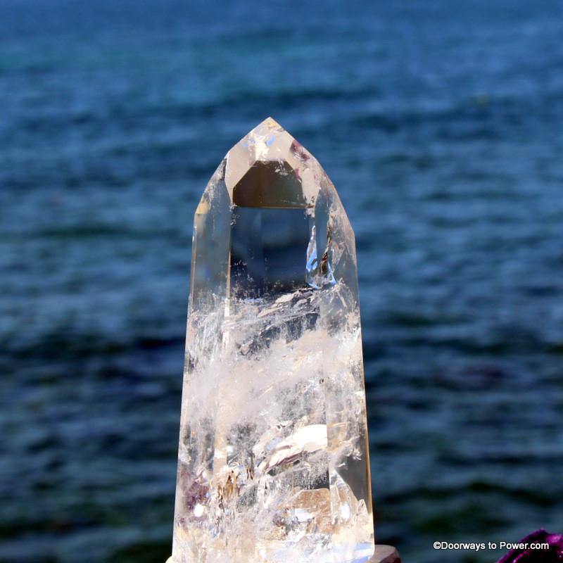 5.5" John of God Casa Quartz Point Dow Devic Temple Crystal CAQ-60