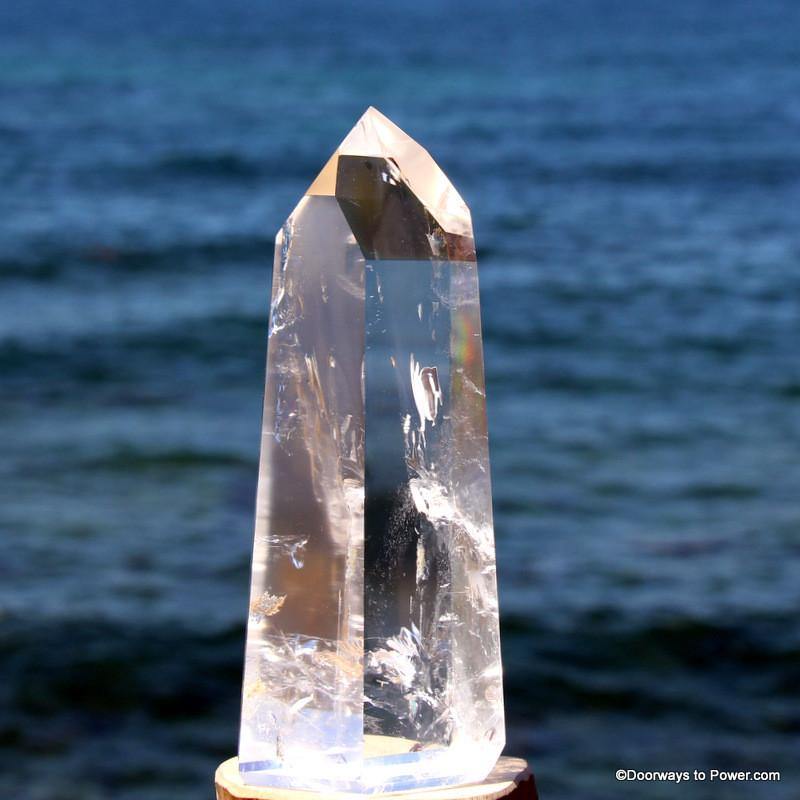 6" John of God Casa Quartz Master Dow Crystal Point "BEYOND WORDS" CAQ-19