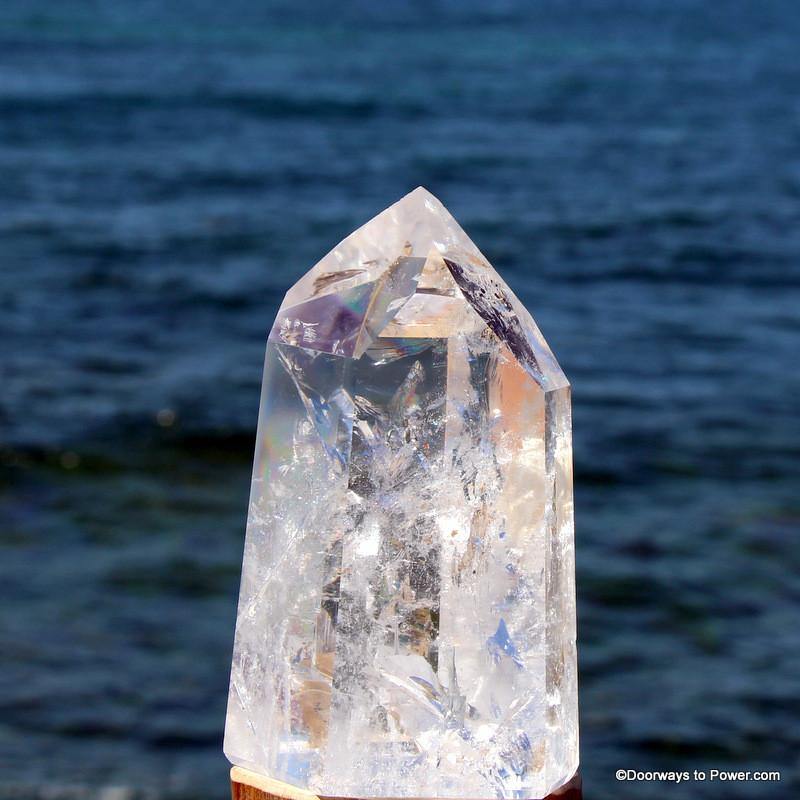 5" John of God Casa Quartz Master Dow Altar Stone Crystal Point CAQ-57