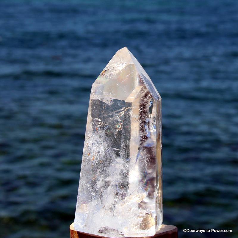 5" John of God Casa Quartz Master Dow Altar Stone Crystal Point CAQ-57