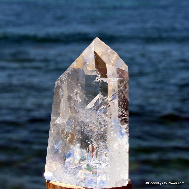 5" John of God Casa Quartz Master Dow Altar Stone Crystal Point CAQ-57