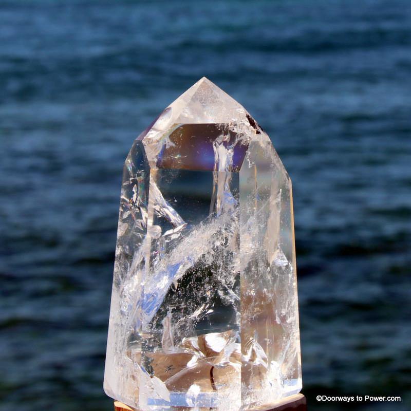 5" John of God Casa Quartz Master Dow Altar Stone Crystal Point CAQ-57