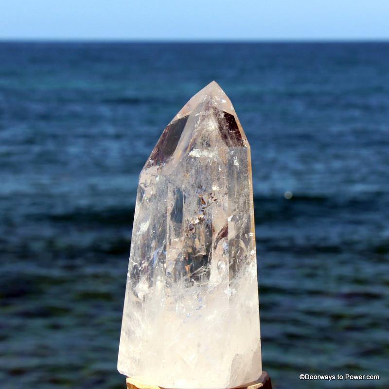 5.4" John of God Casa Altar Stone Energy Transmitter Crystal Point CAQ-18