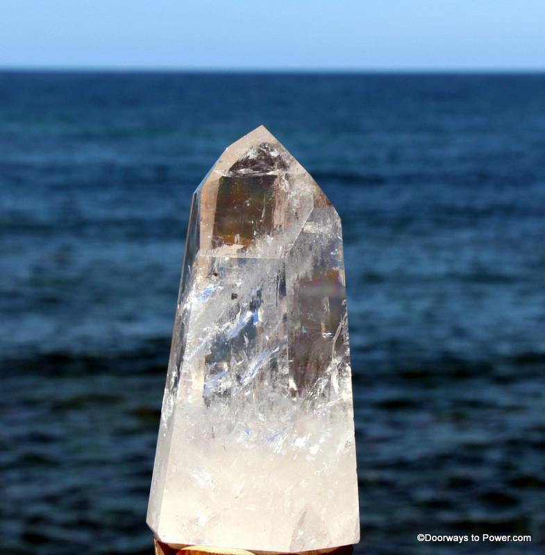 5.4" John of God Casa Altar Stone Energy Transmitter Crystal Point CAQ-18