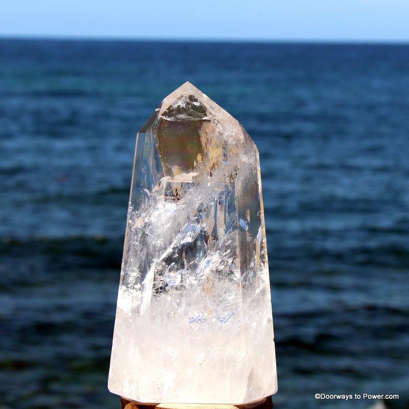 5.4" John of God Casa Altar Stone Energy Transmitter Crystal Point CAQ-18