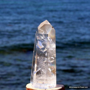 5" John of God Casa Quartz Master Dow Crystal Point CAQ-59
