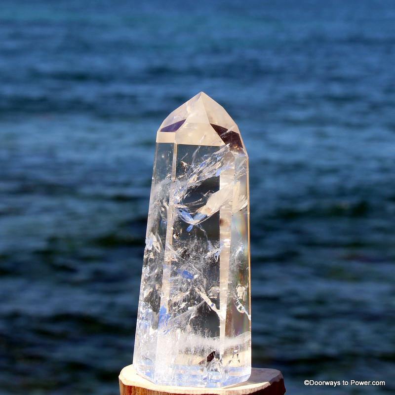 5" John of God Casa Quartz Master Dow Crystal Point CAQ-59