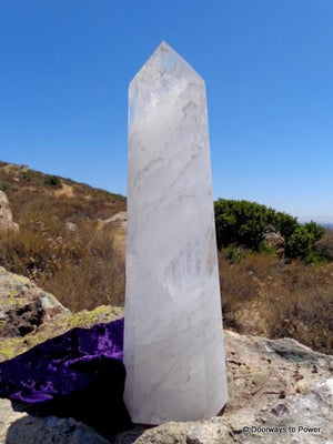 Powerful 16.5" John of God Quartz Crystal Altar Stone
