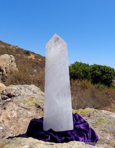 Powerful 16.5" John of God Quartz Crystal Altar Stone