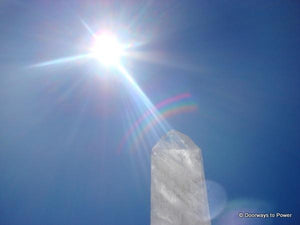 Powerful 16.5" John of God Quartz Crystal Altar Stone