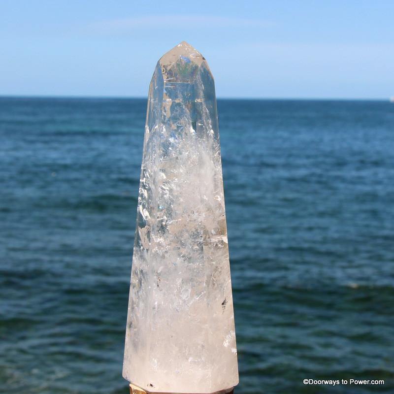 9.25" John of God Casa Quartz Dow Devic Temple Crystal Tower