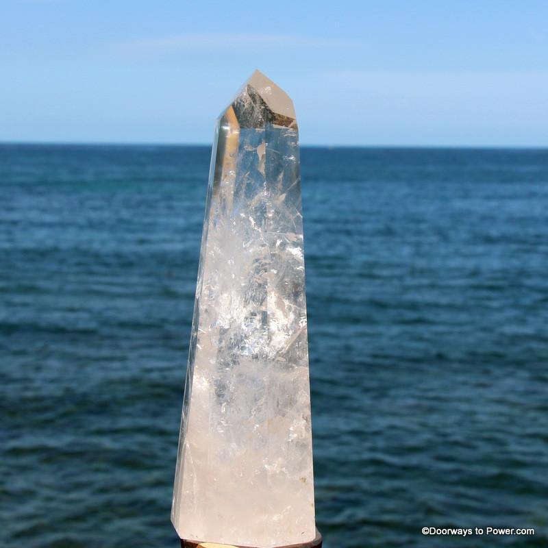 9.25" John of God Casa Quartz Dow Devic Temple Crystal Tower