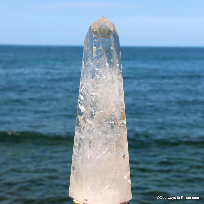 9.25" John of God Casa Quartz Dow Devic Temple Crystal Tower