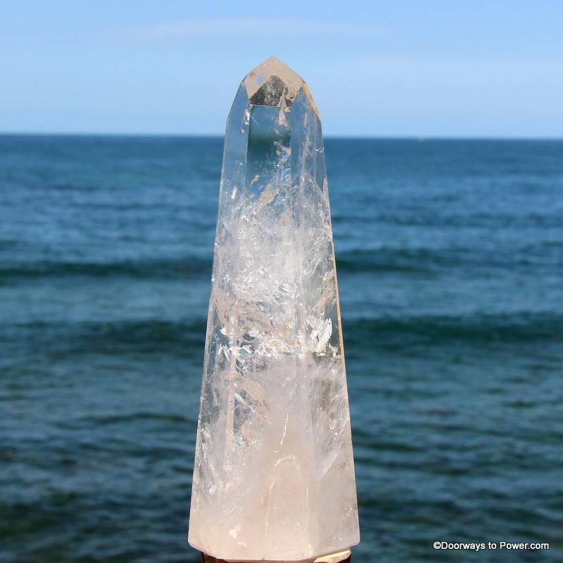 9.25" John of God Casa Quartz Dow Devic Temple Crystal Tower