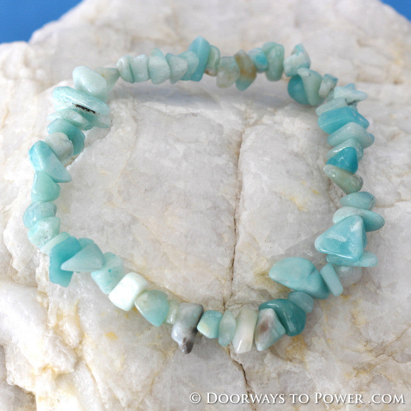 Blessed Amazonite Healing Crystal Bracelet 