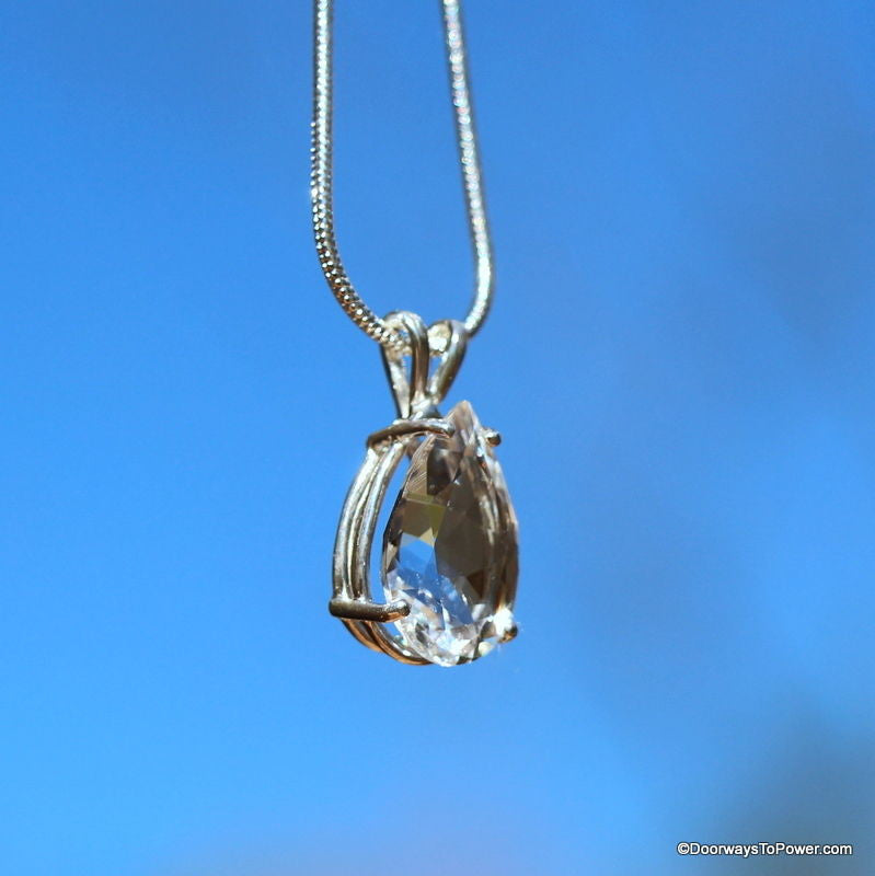 John of God Casa Crystal Tear Drop Pendant