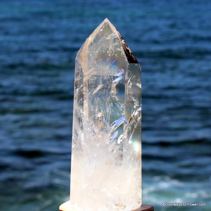 6.1" John of God Quartz Casa Energy Channeling Crystal Tower CAQ-61
