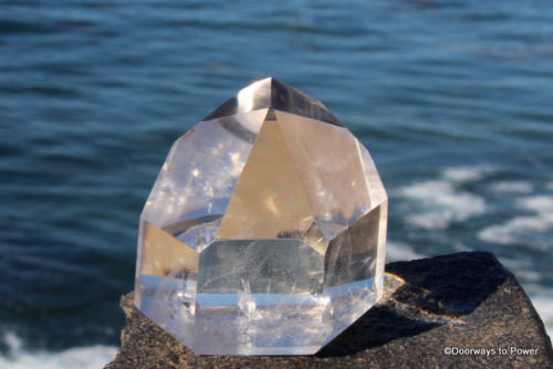 John of God Quartz Crystal "Casa Entity Visible Inside"