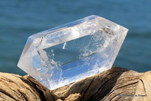 John of God Double Terminated Quartz Crystal with Rainbows CAQ-36