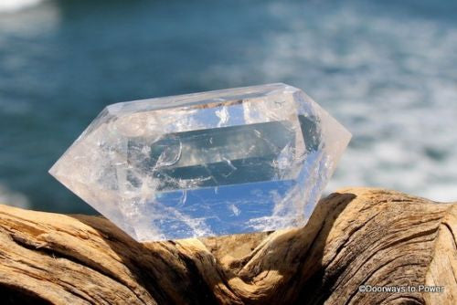 John of God Double Terminated Quartz Crystal with Rainbows CAQ-36