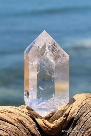 John of God Double Terminated Quartz Crystal with Rainbows CAQ-36