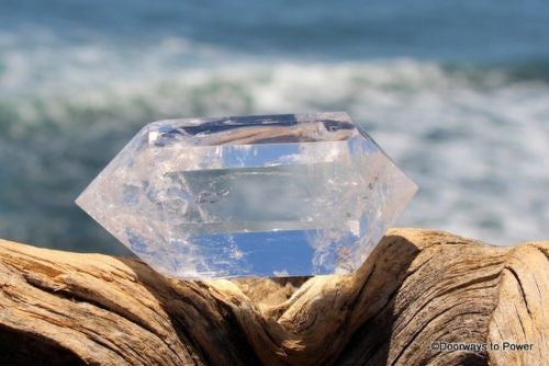 John of God Double Terminated Quartz Crystal with Rainbows CAQ-36