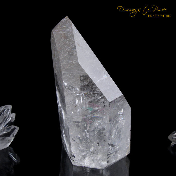 John of God Crystal with Golden Rutiles & Rainbows 'Lighted Spirit'