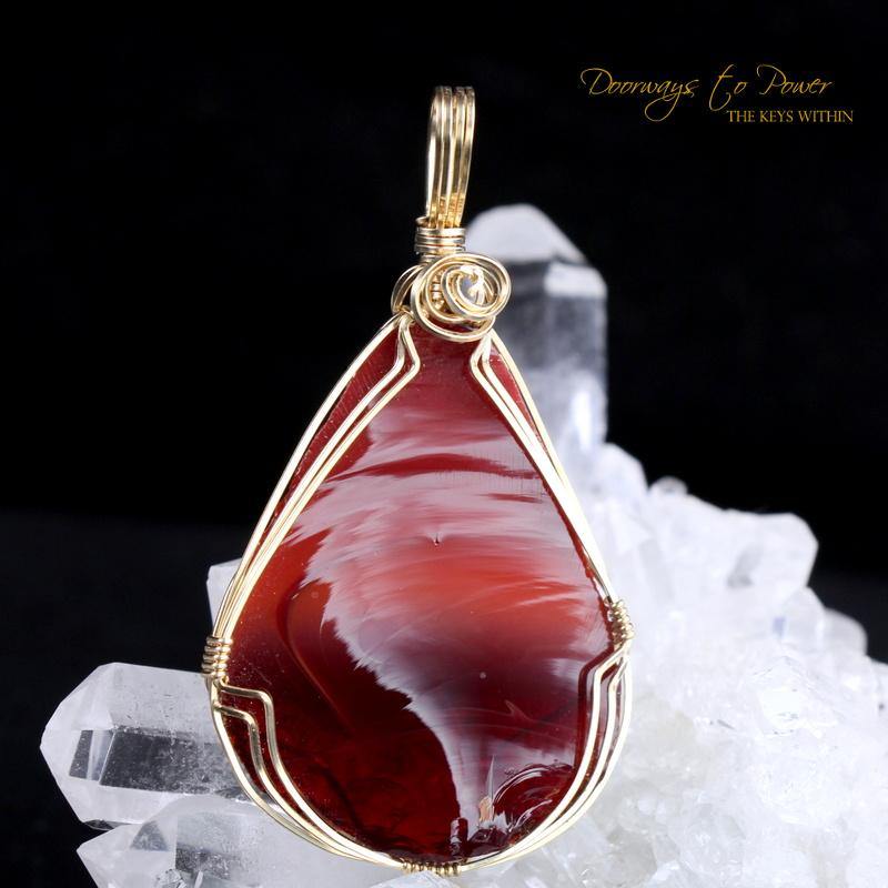 King Solomon Andara Crystal Pendant 14k 