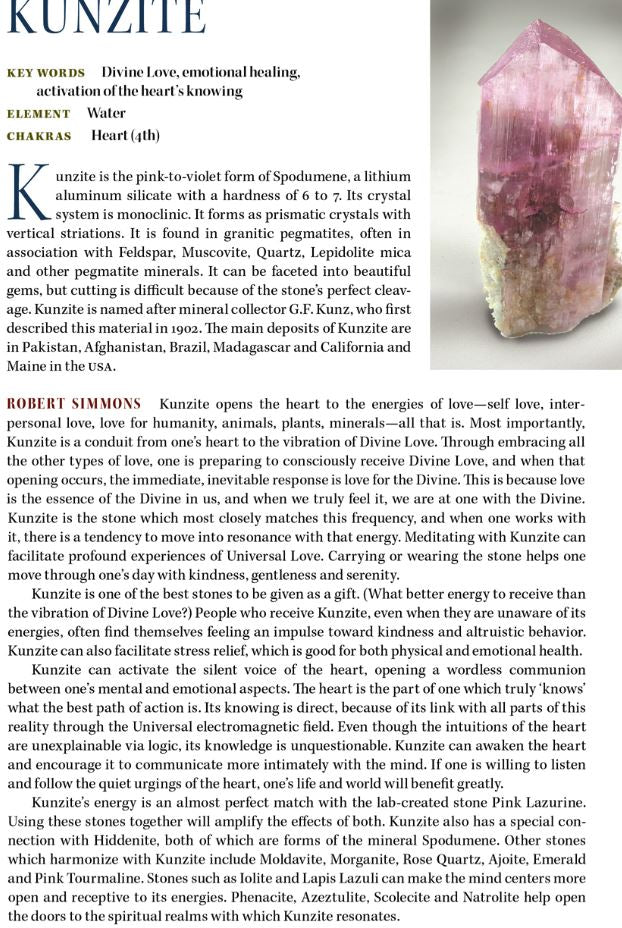 Kunzite Metaphysical Properties