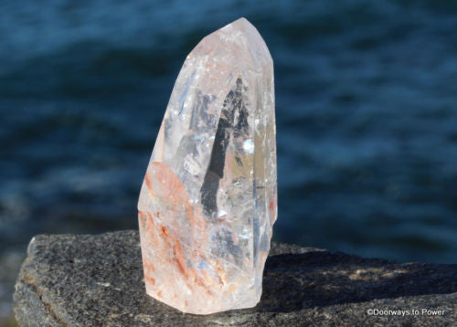 Lemurian Light Quartz Crystal Altar Stone