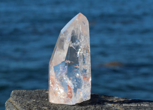Lemurian Light Quartz Crystal Altar Stone