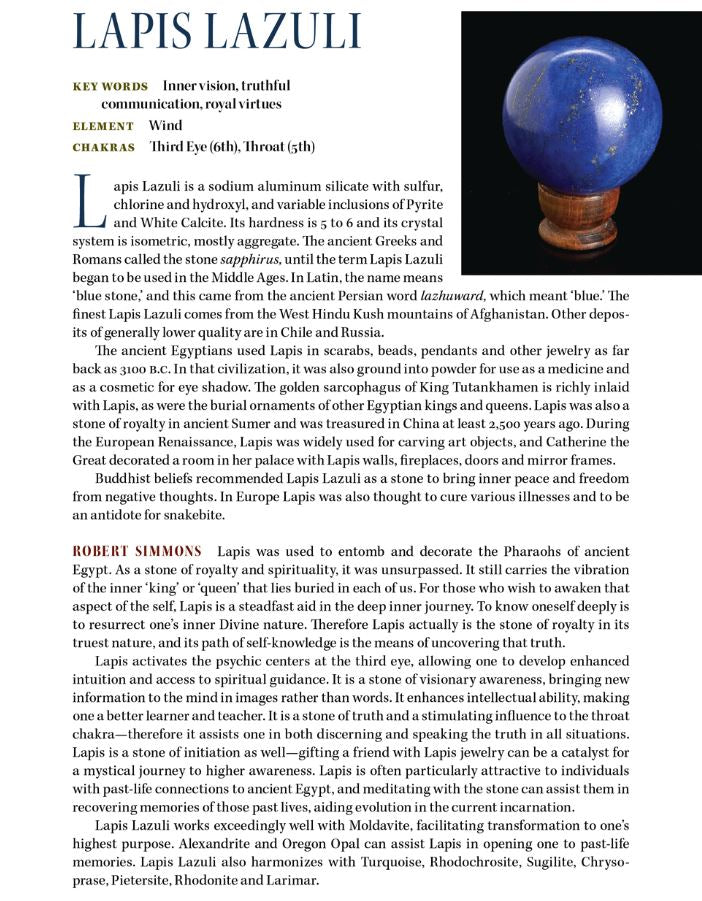 Lapis Lazuli Crystal Properties
