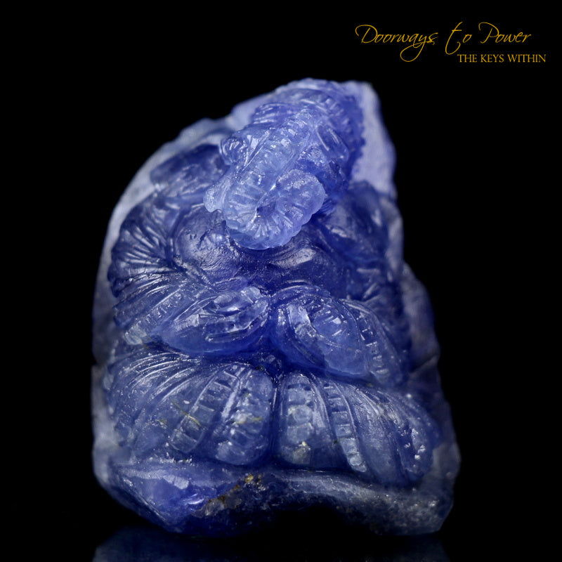 Large Ganesha Tanzanite Crystal Carving & Talisman