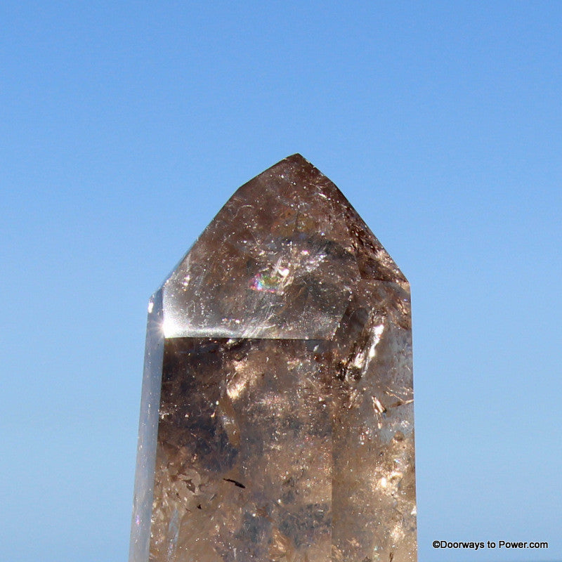 Large 11.75" John of God Quartz Smokey Channeling Devic Temple Crystal Point 6 lbs CAS-7