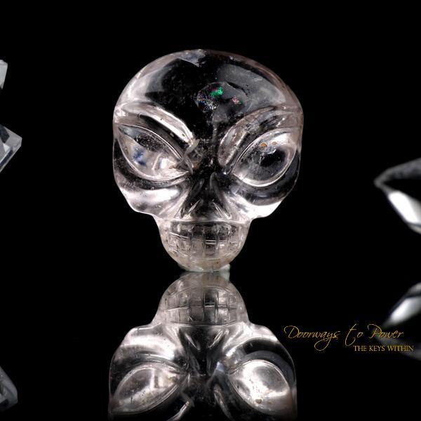 Leandro De Souza Morganite Hand Carved ET Crystal Skull 