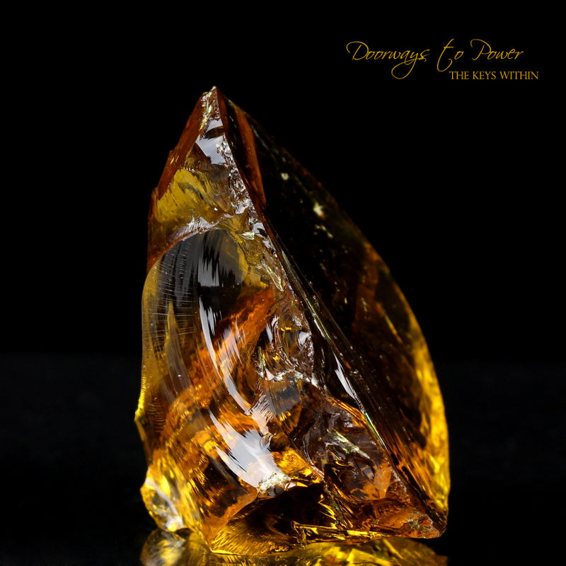 Lemurian Amber Monatomic Andara Crystal