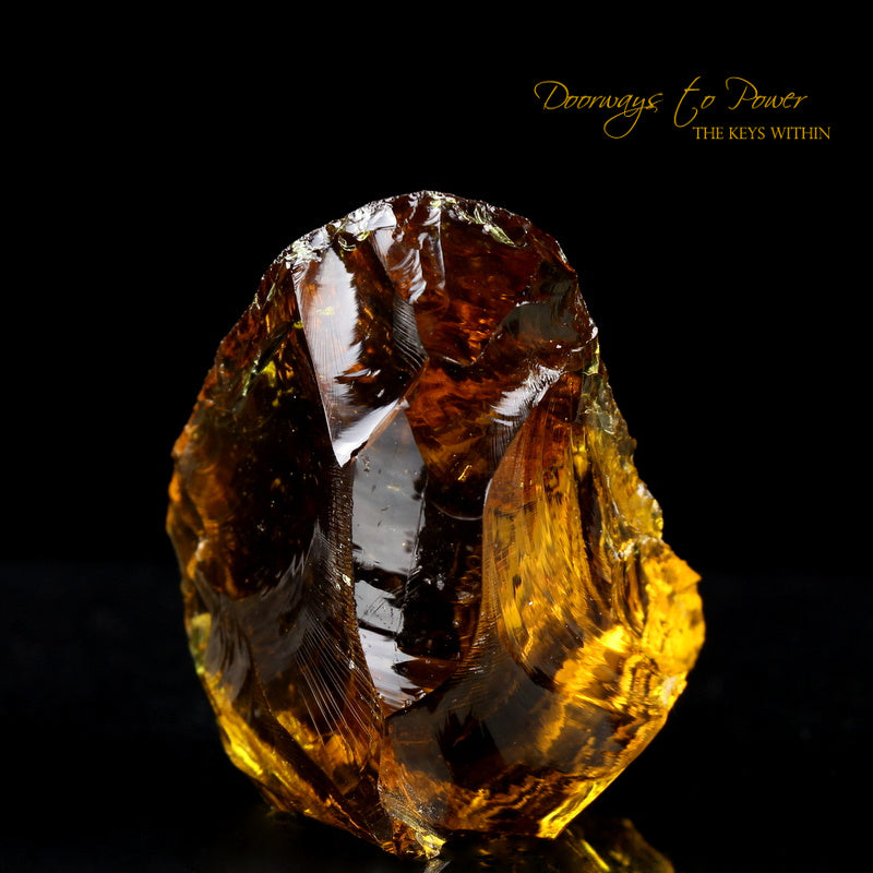 Lemurian Amber Monatomic Andara Crystal