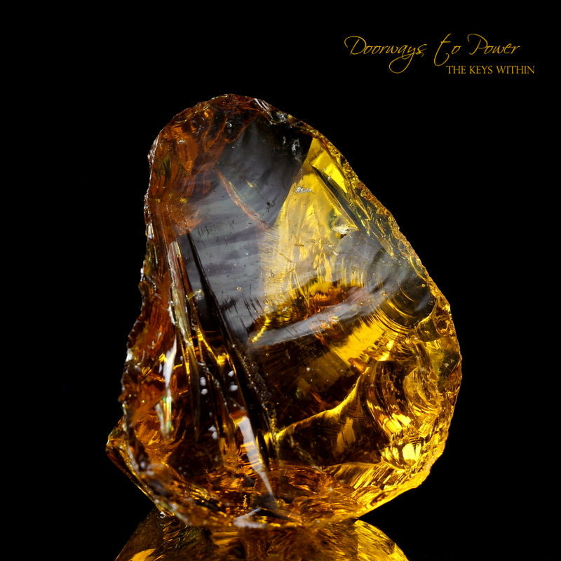 Lemurian Amber Monatomic Andara Crystal
