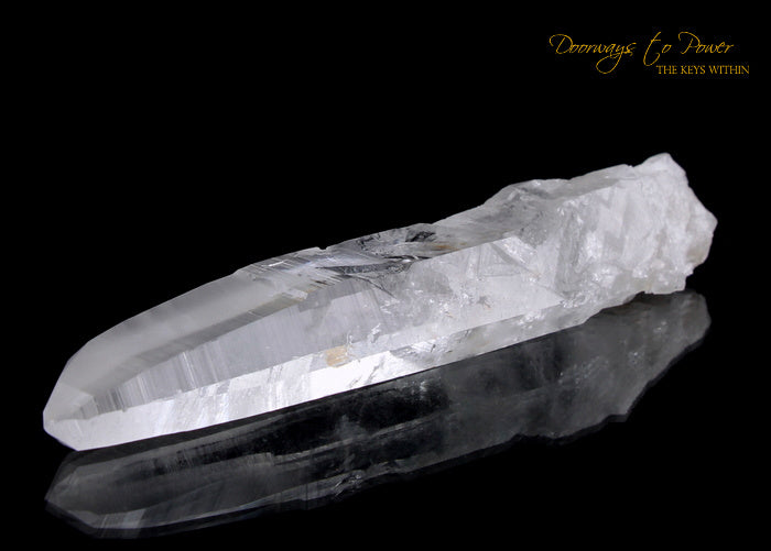 Azozeo Lemurian Light Quartz Crystal Wand & Record Keeper