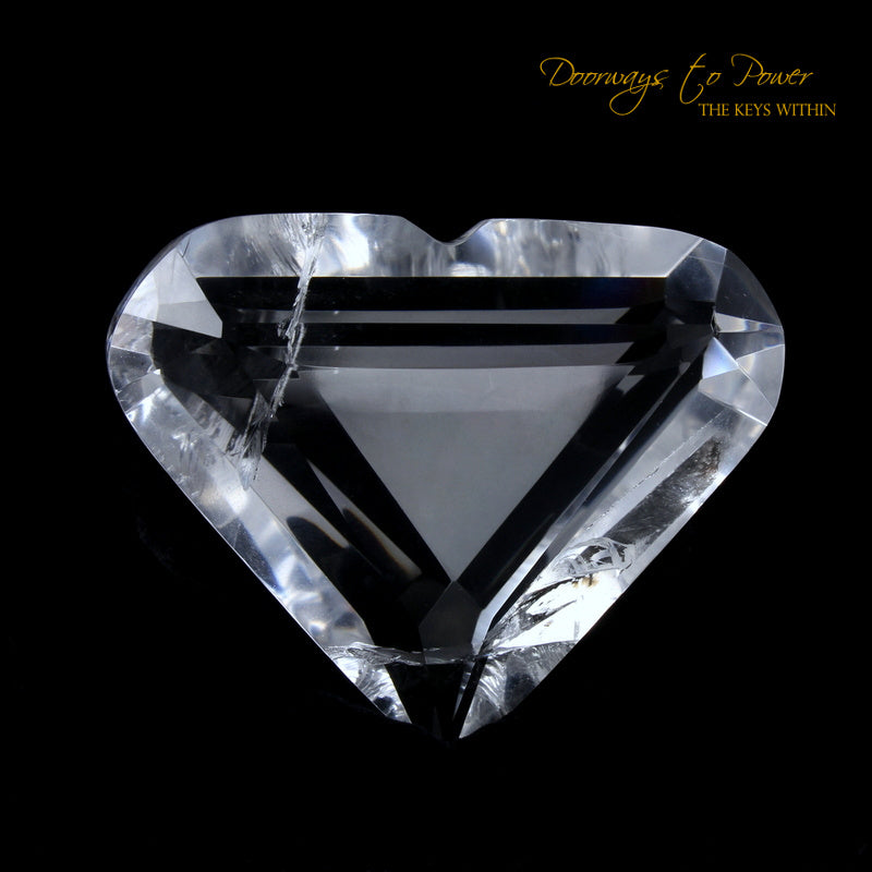 Lemurian Era of Light Pure Quartz Diamond Light Heart Crystal
