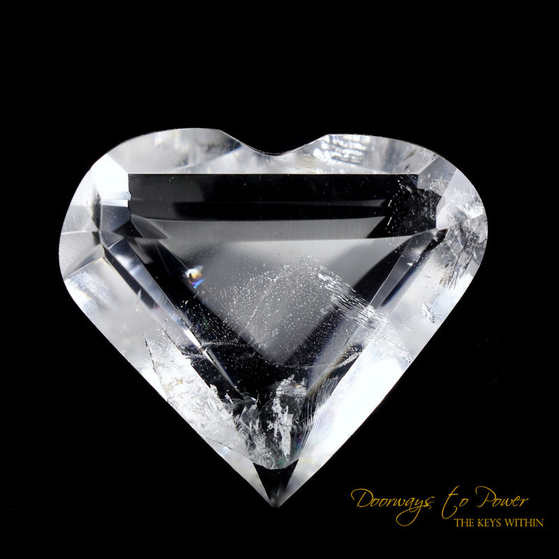 Lemurian Era of Light Pure Quartz Diamond Light Heart Crystal 