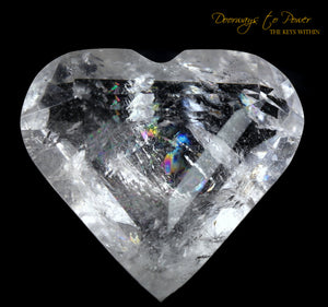 Lemurian Era of Light Pure Quartz Diamond Light Heart Crystal
