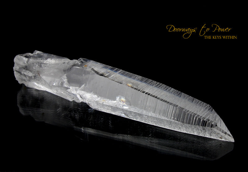 Colombian Lemurian Light Quartz Crystal Record Keeper Laser Wand 