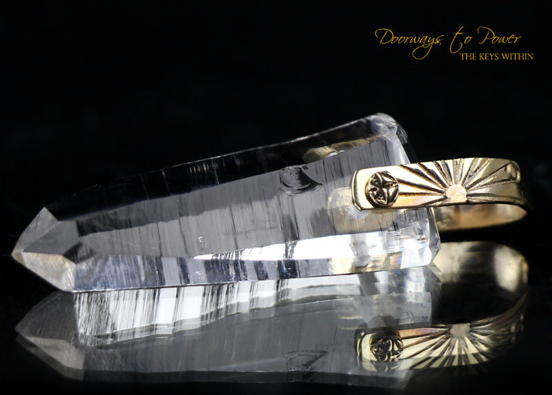 Lemurian Light Language Isis Record Keeper Crystal Pendant