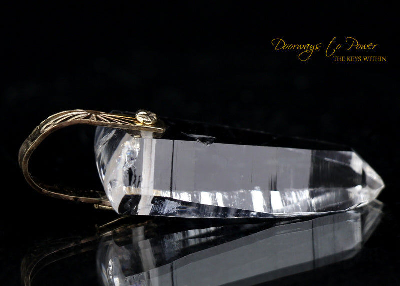 14k Gold Lemurian Light Language Pendant