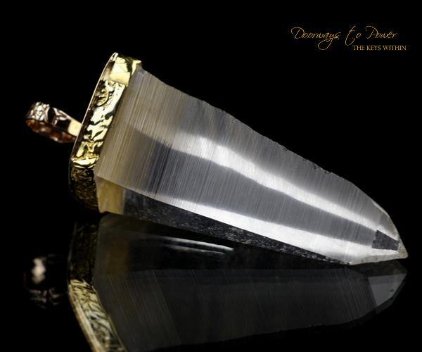 Era of Light Lemurian Light Language Pendant 14k Record Keeper