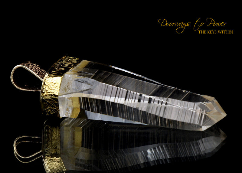 Lemurian Light Language Pendant 14k 