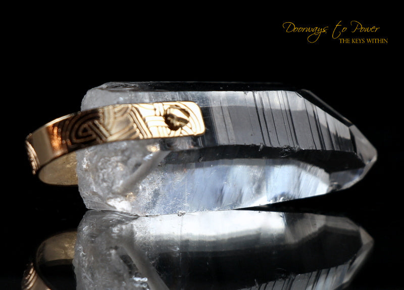 Lemurian Light Language Portal Time Link Pendant 14k