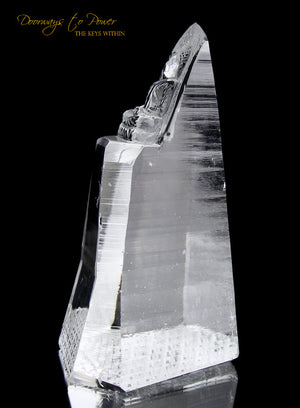Lemurian Light Quartz Crystal Buddha Sculpture